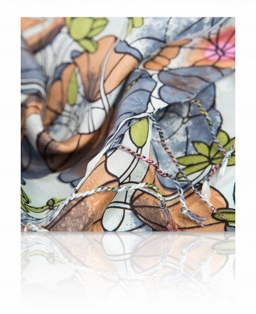 Палантин Женский S40-LOTUS.GARDEN/GR